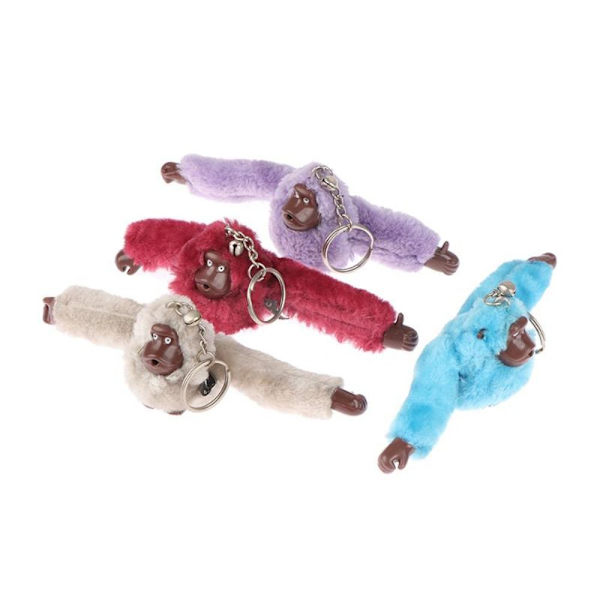Nyckelring i plysch päls apa Orangutang nyckelring - stock 12