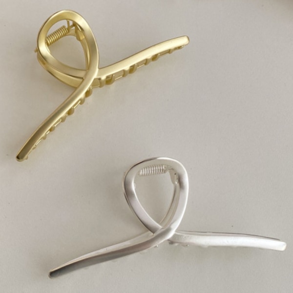 Kvinnor Hårklo / Hårklämma / Hårkrabba Klämma Hårtillbehör - high quality Matte  Silver