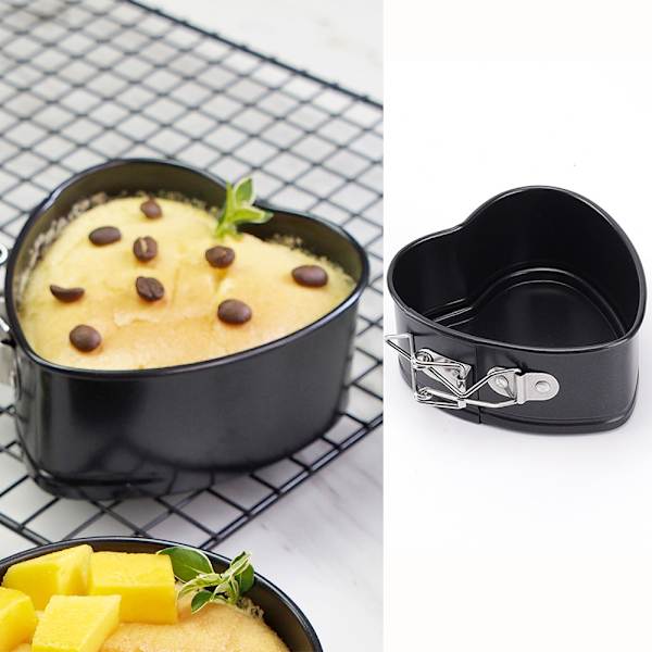 Hjärta Tårtfat Bakpanna Non Stick-burkar Köksredskap - stock