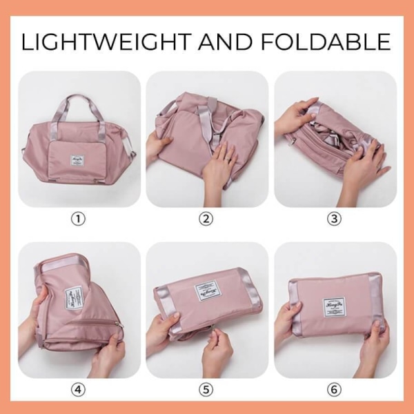 Tilava matkalaukku Kuiva- ja märkäpussi - spot-myynti Light PINK