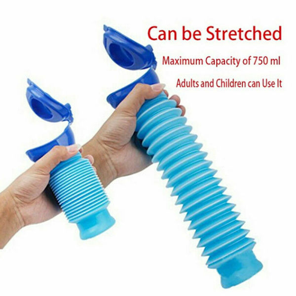 Urinal Flasklock 750ml Bärbar Toalett Utomhus Bil Nödsituation - stock