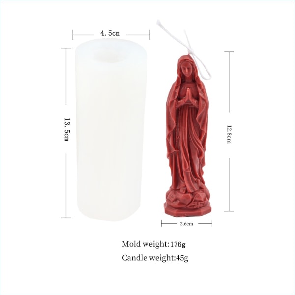 Light Mold 3D Virgin Mary Mold - spot-myynti