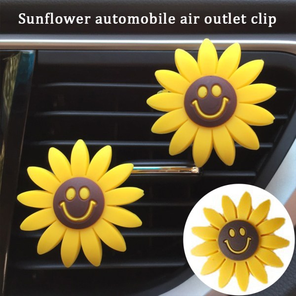 Car Sunflower Air Outlet Tuoksuva hajuvesi Clip Air Freshener - korkea laatu