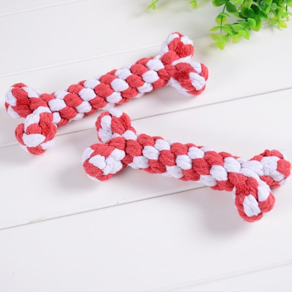 Hundleksaker Bittålig leksak RÖD&VIT - on stock Red&White