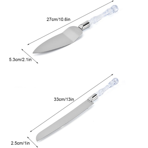 2st Cake Server Divider Spatel Set Bröd - stock