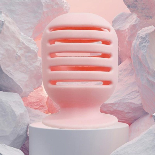 Skönhet Ägg Förvaringslåda Puder Puff Hållare - high quality Rose Red
