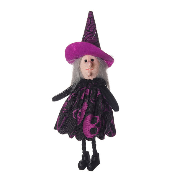 Häxa plysch docka pumpa Halloween dekorationer hängande prydnad - stock witch
