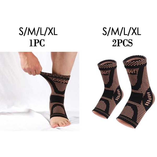 Nylon Strap Belt Copper Ankle Protection XL2PCS 2PCS - varastossa XL2pcs
