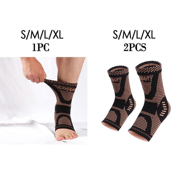 Nylonrem Bælte Kobber Ankelbeskyttelse L2STK 2STK - stock L2pcs