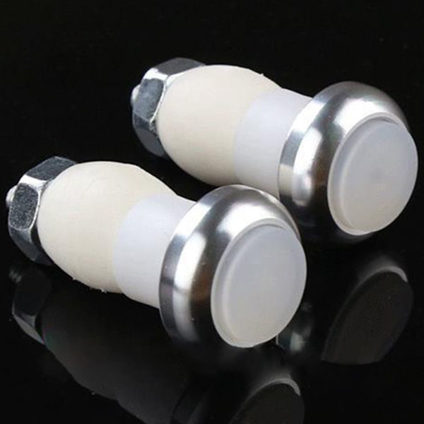 2ST Cykelstyre Light End Plug Light SILVER - high quality silver