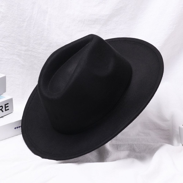 Fedora Hat Jazz Cap Cowboy Hat KHAKI - korkea laatu