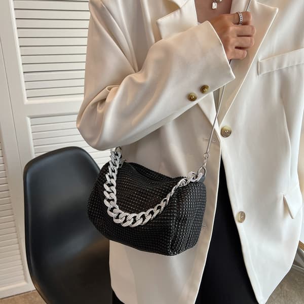Axelväskor Små Handväskor SILVER - high quality silver