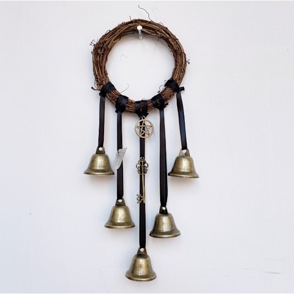 Rotting Ring Wind Chimes Vägghängande Kvinnor Witch Windall Vine - spot sales B