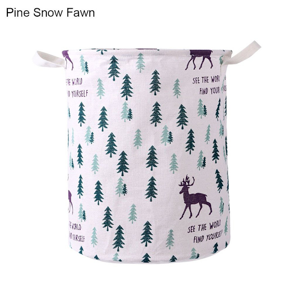 Hopfällbar tvättkorg Hem Organizer PINE SNOW FAWN PINE SNOW - on stock Pine Snow Fawn