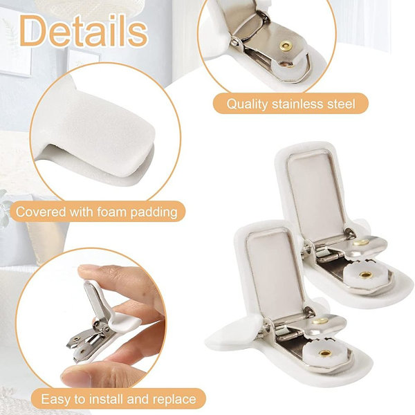 Pehmustettu peittoklipsi 12 kpl - spot ale 12PCs