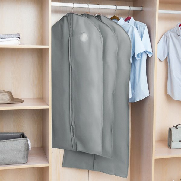 Kläder cover Andas förvaringsväska skydd - on stock Grey - 1 PC L