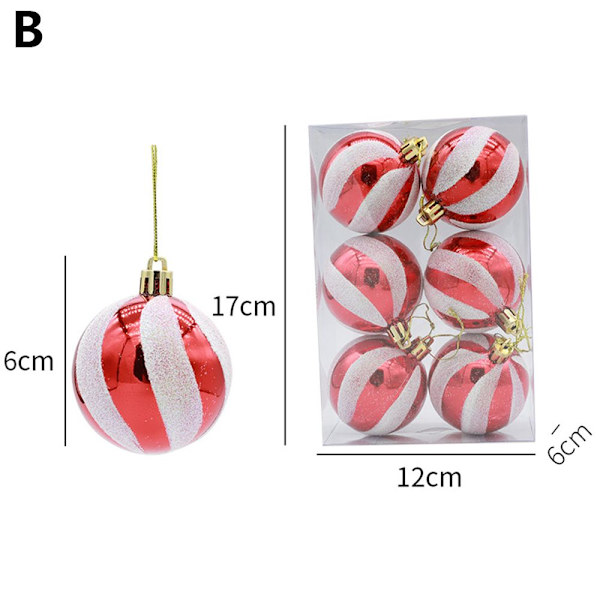 6CM 6st Ball Bauble Drop Pendant B - high quality