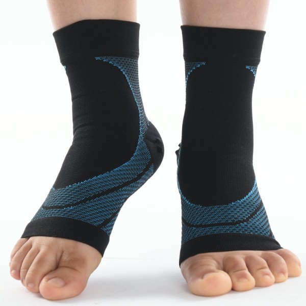 Ankel Brace Compression Sleeve Support Plantar Foot Socks - high quality dark green L