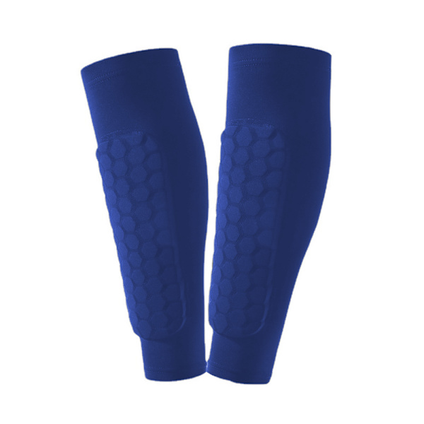 Barn Ungdom Vuxen Knäskydd Kompressionsärmstöd för skenbenet - high quality blue L