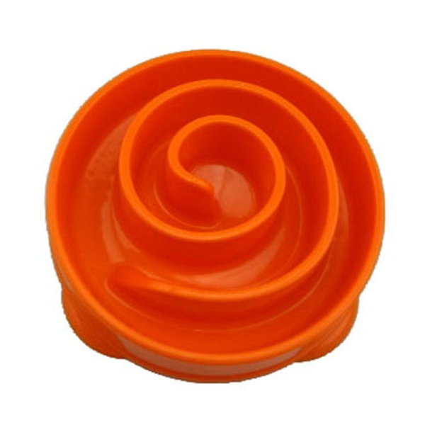 Slow Feeder Koiran kulhot Slow Down Eating Feeder ORANGE - varastossa Orange