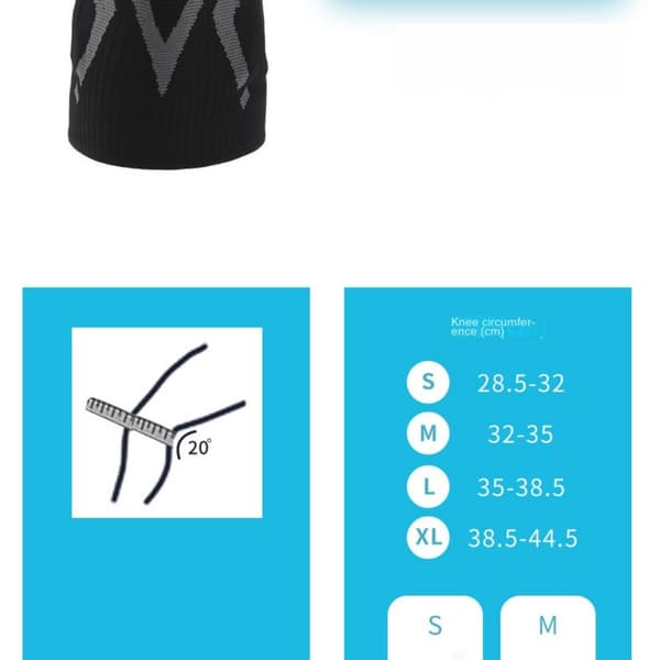 Knäskydd Knäbygelrem Basketutrustning Nylon - high quality M