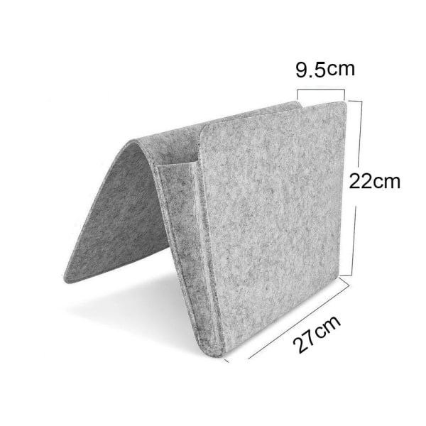 Sängficka Filthängande väska DARK GRAY - stock dark gray