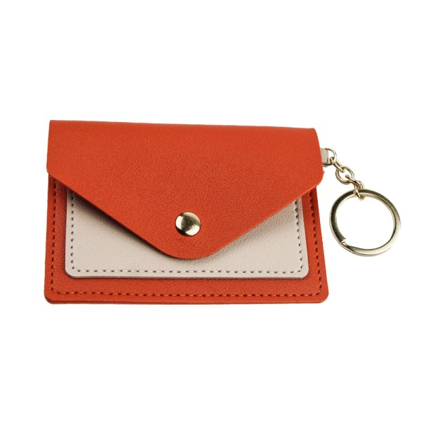 Kreativt mode liten kortväska, nyckelringstillbehör - high quality orange