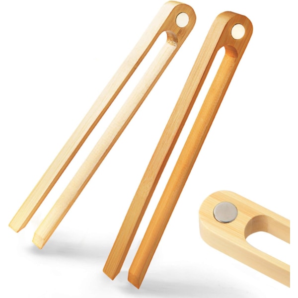 Magneettiset bambuleipäpihdit: 22 cm keittiöleipä puuta - hirsi