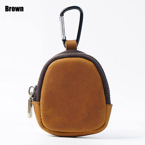 Läder Running Pouch Hörlursväska BRUN - spot sales Brown