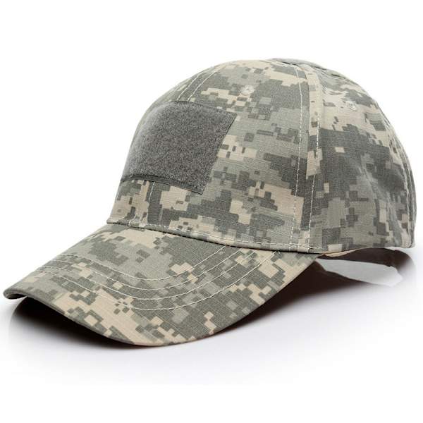 Män Camo Tactical Operator Baseball Hat Outdoor Peaked Cap - spot sales Grey - Digital Camo