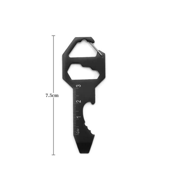 2kpl Outdoor Multitools EDC Key Ring SILVER - spot-myynti Silver