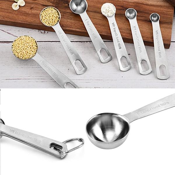 Mätskedar Set Mätsked Graderad mätsked 6pcs - high quality 6pcs