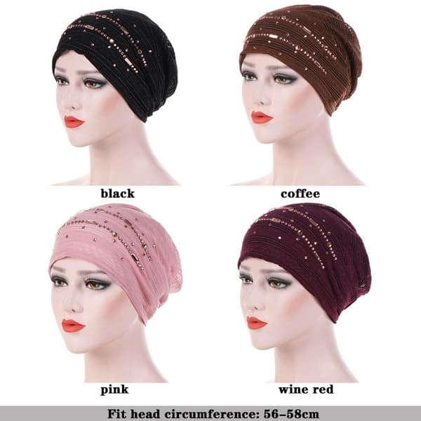 Turban Inner Hijab Caps COFFEE - varastossa coffee