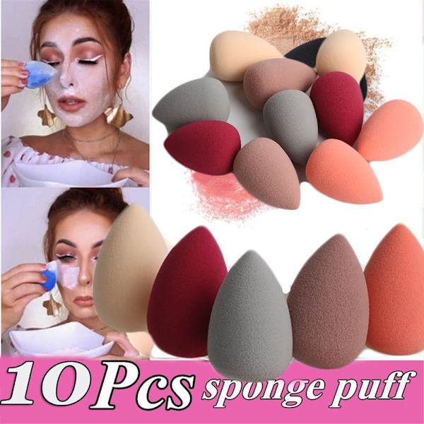 MAANGE 10 kpl Makeup Foundation Sponge - varastossa
