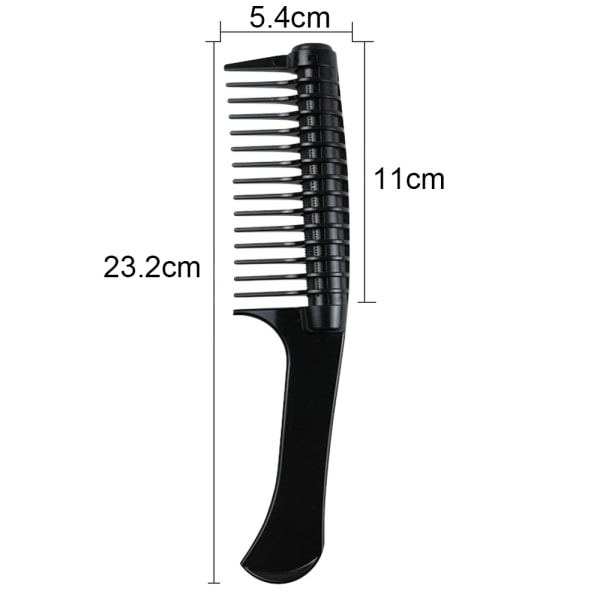 Splicing Detangling Roller Comb, Integroitu Roller Hair Comb - korkea laatu Black