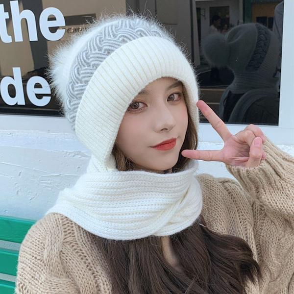 Mössmössa Scarf Hals Halsduk Cap VIT - high quality White