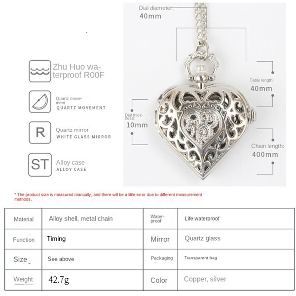 Heart Pocket Fob Kellot - varastossa 2