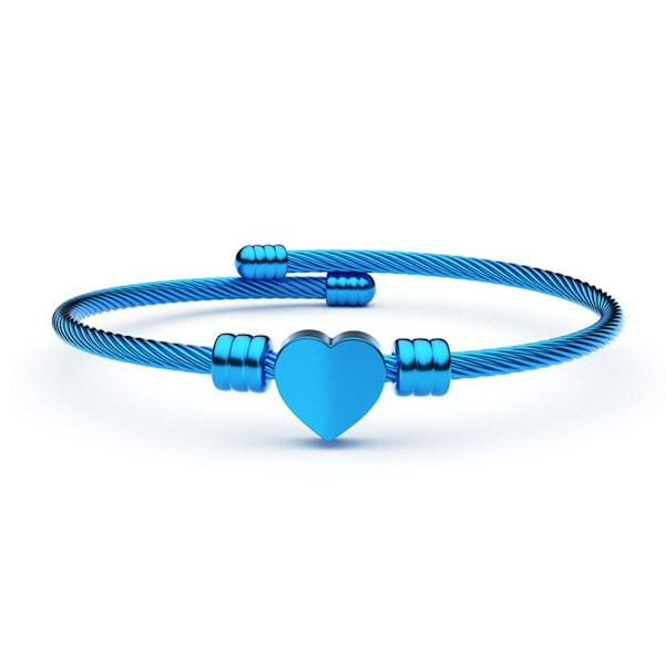 Love heart Charm Rannekoru lankarannekoru SININEN - korkea laatu Blue