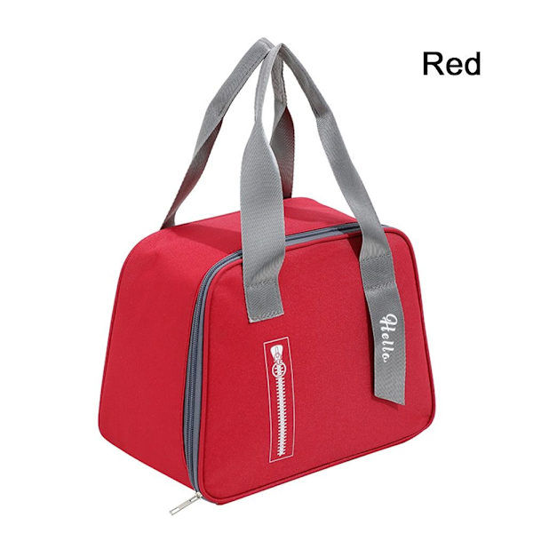 Insulated Thermal Bag Cooler Bag Lounaskassi PUNAINEN - varastossa red