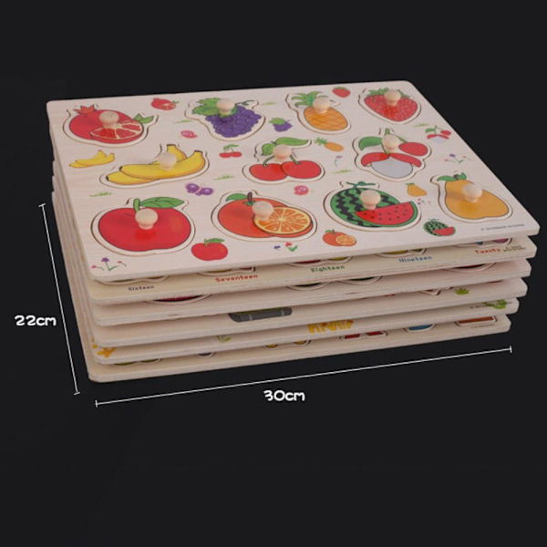 Träpusselpusselbräda FRUKT - spot sales fruit