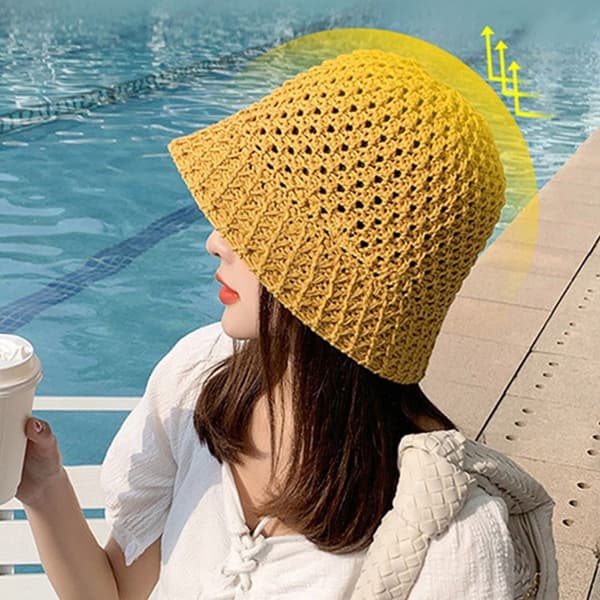 Sunshade Bucket Hats Suede Panama Hat - spot ale 1