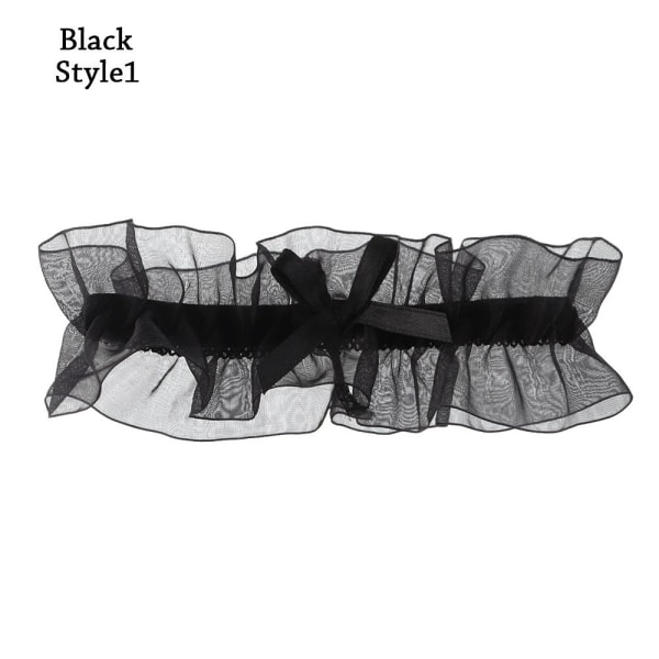 1st Strumpeband Lårring SVART STYLE1 - high quality black style1