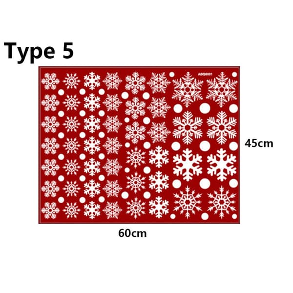 1 setti Seinätarrat Snowflakes Tarrat Wall art TYPE 3 - varastossa