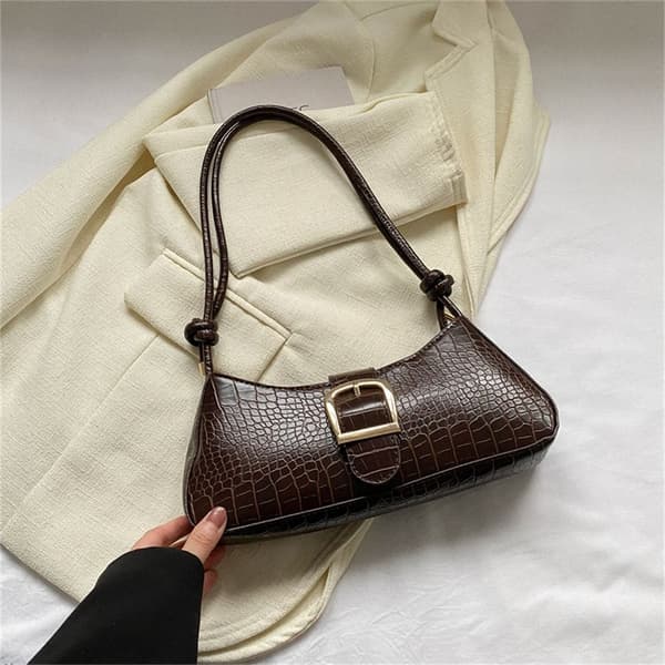 Axelväska Underarmsväska BRUN - high quality brown