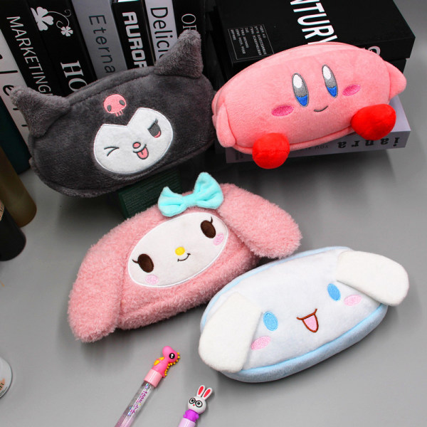 e Kynäkotelo ase Kawaii Pen Pouch Box Suuri kapasiteetti Pehmo - korkea laatu C