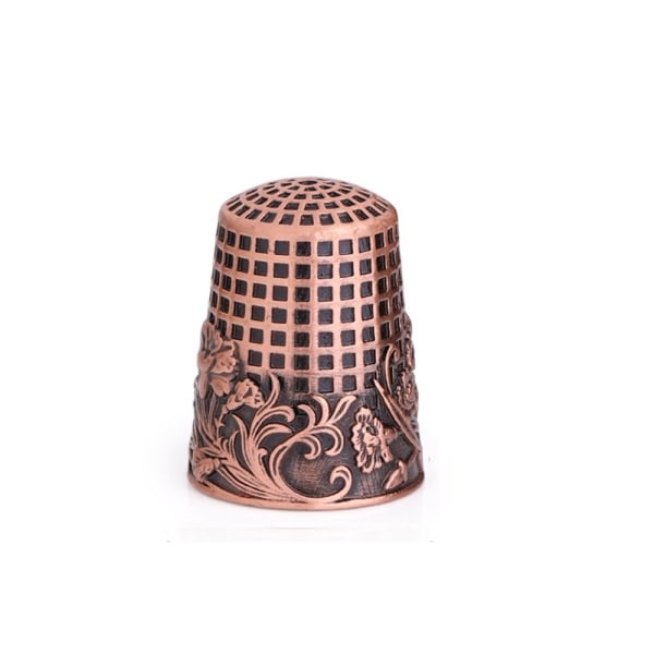 Retro sömnad fingerborg broderi fingerskydd RÖD ANTIK - on stock Red ancient