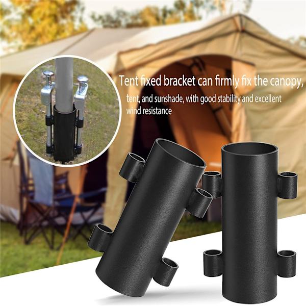 Camping Stång Hållare Stander Fast Clip Markis Tillbehör Utomhus - on stock