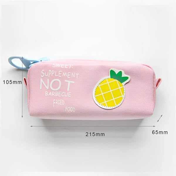 Stor blixtlås Pennfodral case ANANAS - stock Pineapple