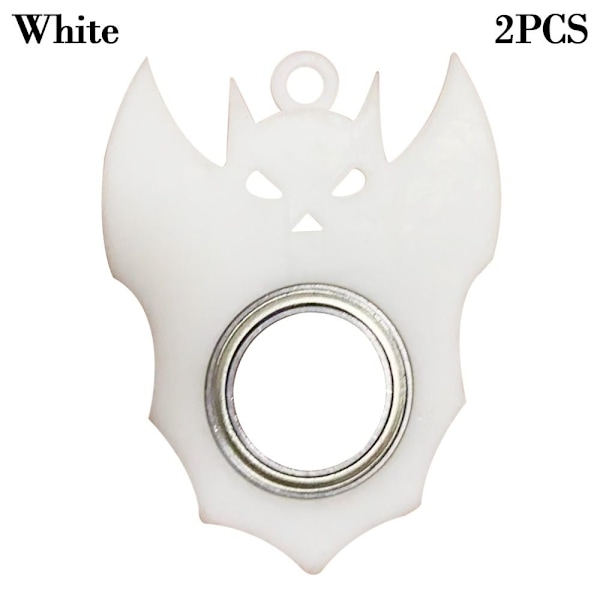 2ST Metall Roterande Toy Ryggsäck Spänne VIT - spot försäljning white