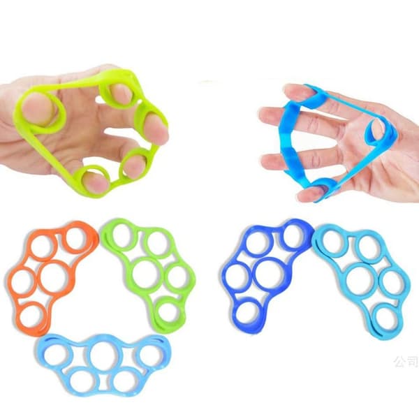 3 ST Finger Trainer Wrist Exerciser MÖRKBLÅ - stock dark blue